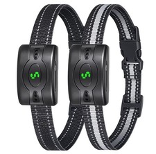 2 Pack Rechargeable Dog Bark Collar, Anti Barking Collar with 5 Sensitivity