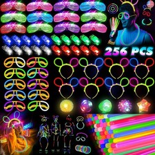 Glow in the Dark Supplies for Kids Adults, Light Up Party Favors, 56 LED Light