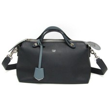 Fendi By The Way 8BL124 Women's Leather Handbag,Shoulder Bag Blue,Navy BF593144