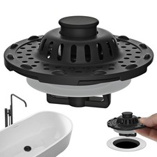Universal Bathtub Shower Drain Stopper Hair Catcher Plug 1.5-2.4" Oil Rubbed Bro