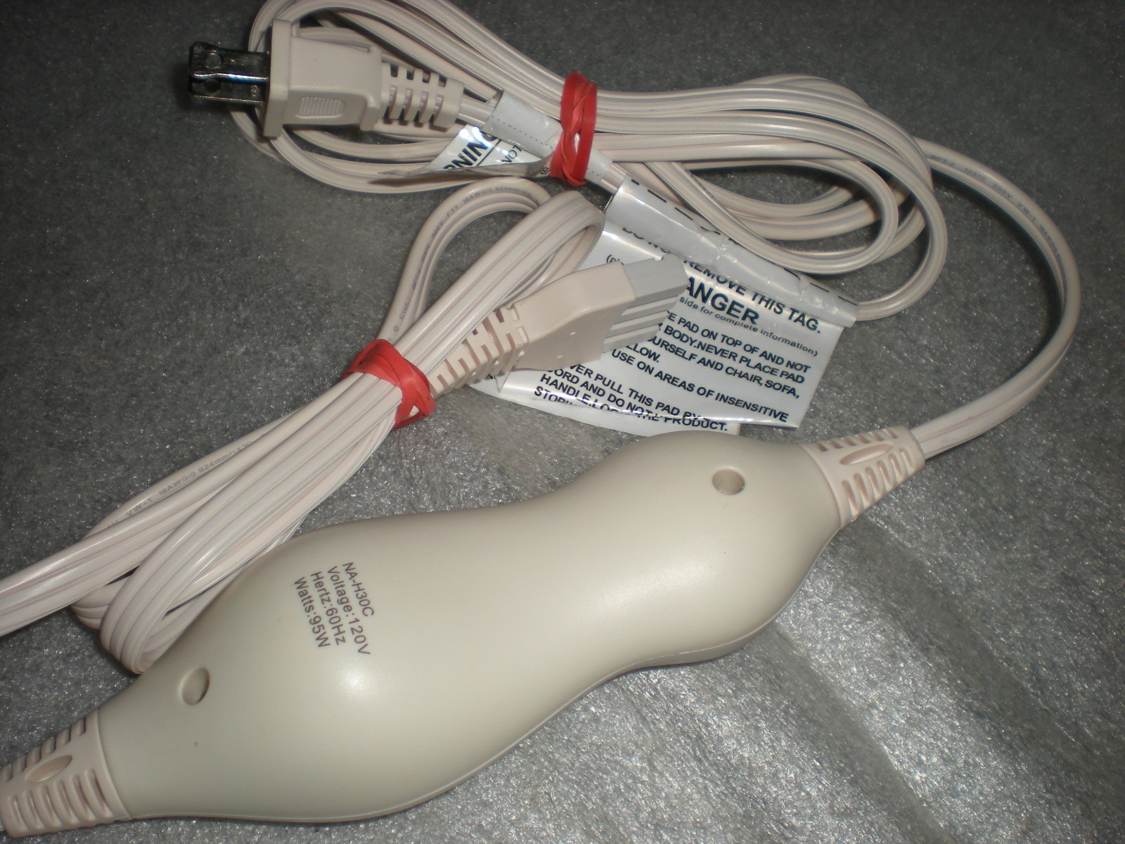 LAWEI LAWEL NA-H30C Electric Heated Blanket Pad Control Controller 3-Prong 95W