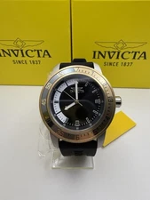 Invicta Specialty Men’s Watch - Black/White Dial - Gold/Gray Bezel - 45mm