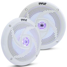 Pyle Low-Profile Waterproof Marine Speakers - 240W 6.5 Inch 2 Way 1 Pair Slim...