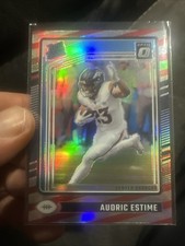 2024 Panini Donruss Optic - Rated Rookie Audric Estime #206 Freedom Prizm (RC)