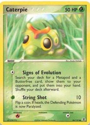 Caterpie Common FireRed & LeafGreen 56/112 LP