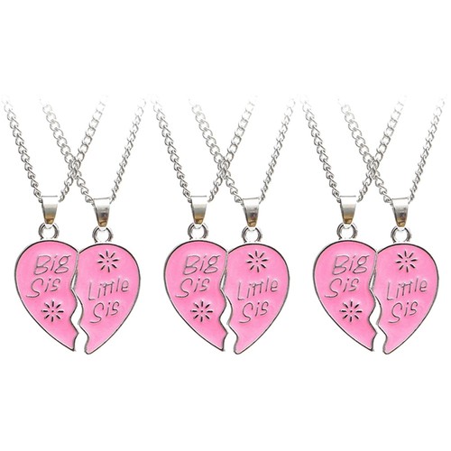 Puzzle Heart Pendant Necklace Sister Forever Necklaces Jewelry Gradua - Picture 14 of 18