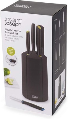 Joseph Joseph Elevate 5-piece Knives Carousel Set NEW/box