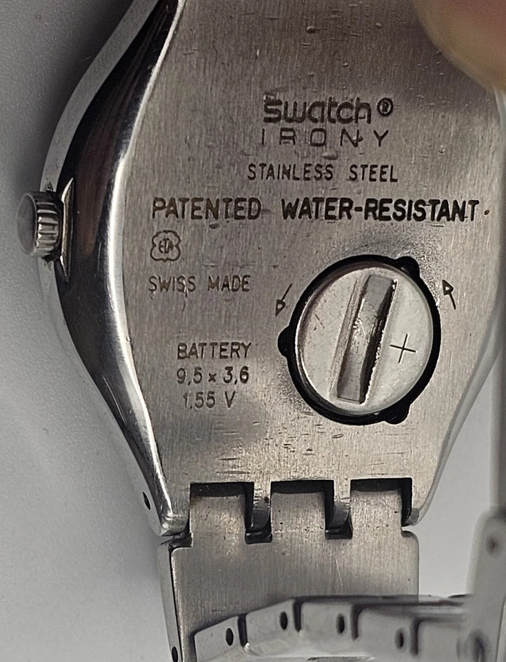 Swatch Irony Unisex Stainless Steel Patented Water-Resistant Quartz Watch - Work — 第 3/4 张图片