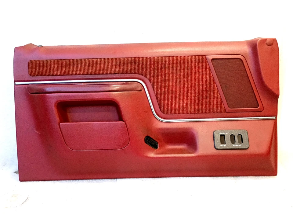 Juego de paneles de puerta rojos de lujo 87-91 Power F150 F250 F350 Bronco XLT Foto 2 de 4