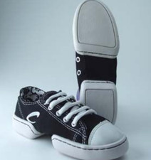 Capezio Spirit DS17 Split Sole Dance Sneaker Adult 9M Black FREE SHIPPING 