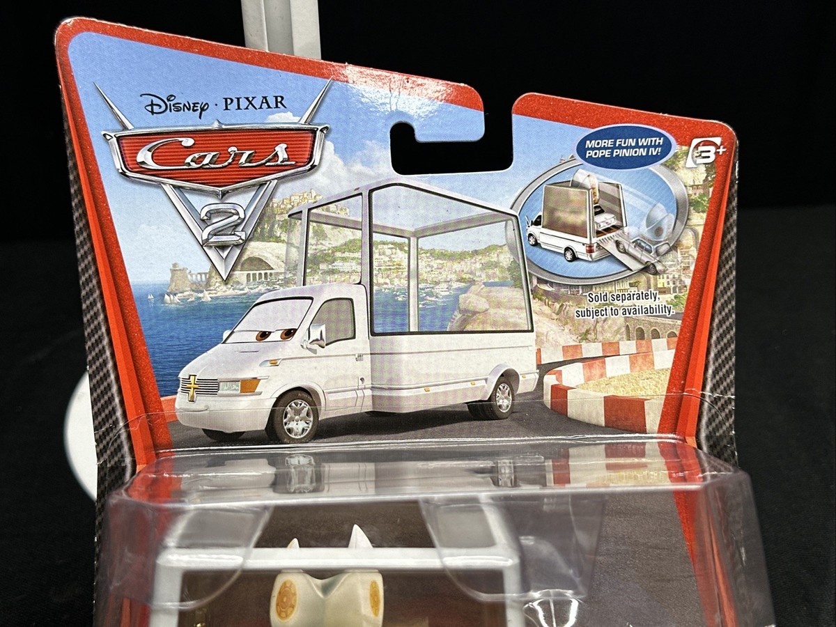 Disney Pixar Cars 2 Popemobile Deluxe diecast #9 Mattel 2010