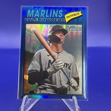 2026 Topps Heritage - Miami Marlins - Kyle Stowers #395 Chrome Blue Border /150