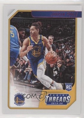 2019-20 Panini Chronicles Threads Pink Jordan Poole #89 5r6