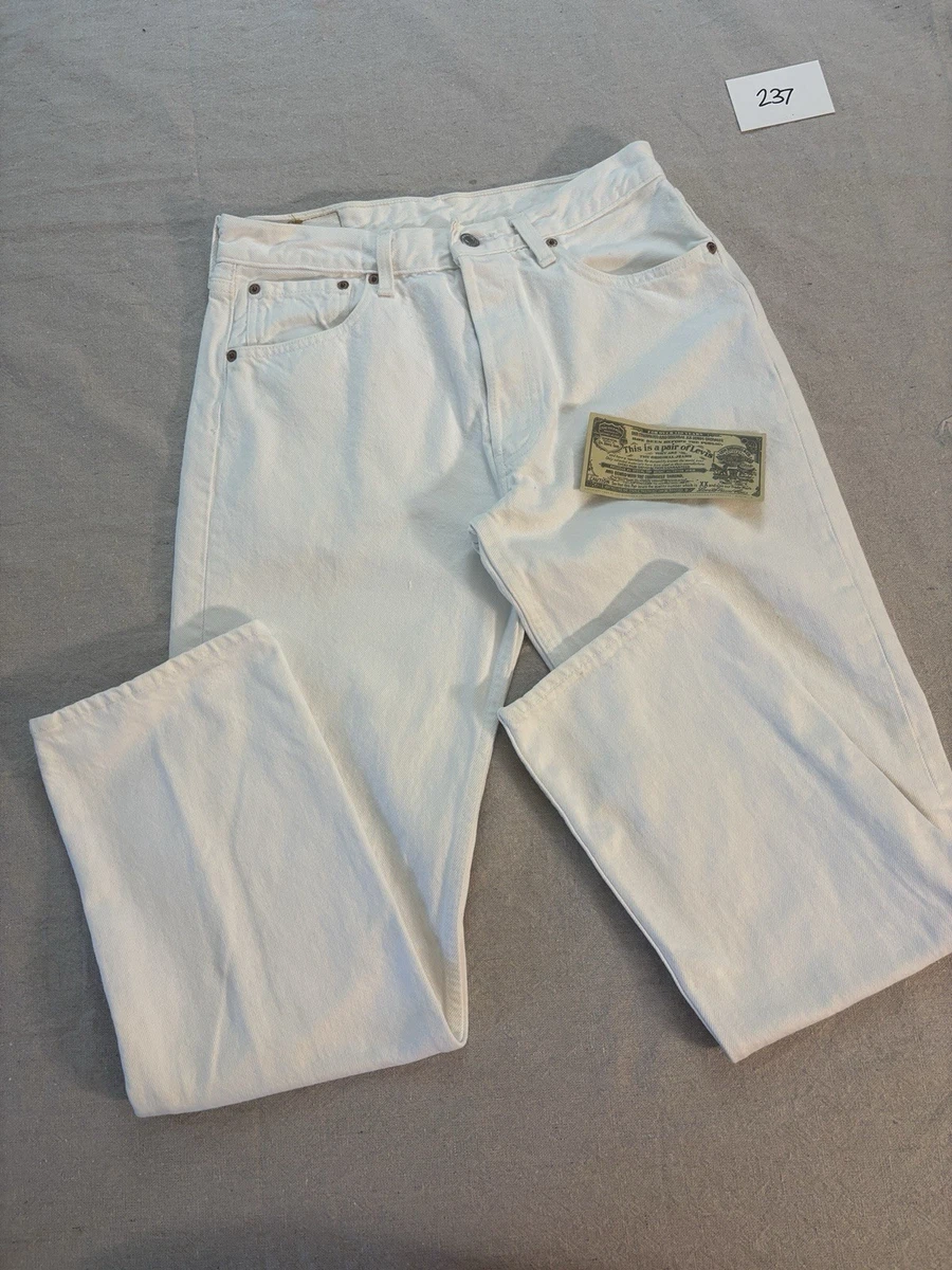 Levi's 505 White Jeans for Men for sale - eBay