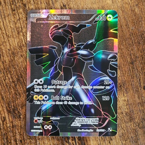 Zekrom (114 Full Art) 114/114 Black & White Holo VERY LP