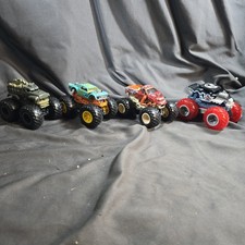 Hot Wheels Monster Jam Zombie Red Monster Truck Lot Of 4 - 1:64