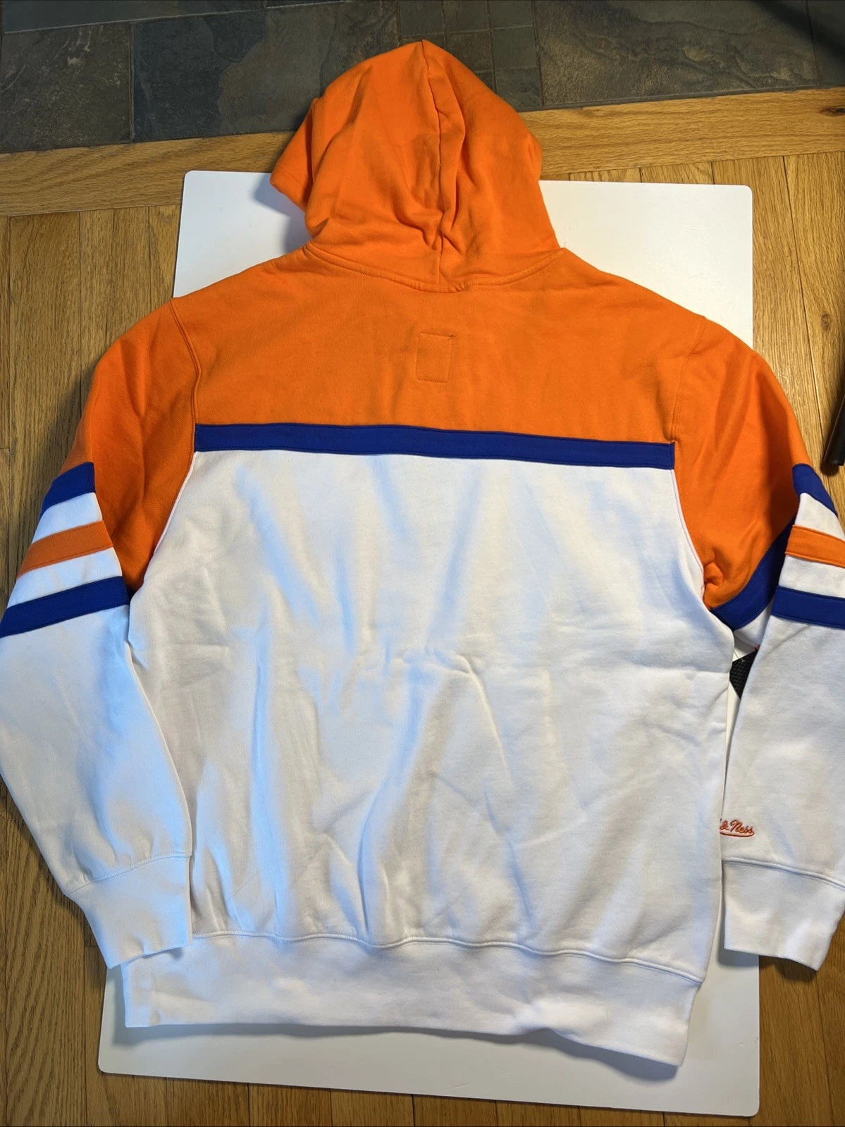 Felpa con cappuccio ricamata Mitchell & Ness New York Islanders Head Coach XL NUOVA CON ETICHETTE PREZZO AL PUBBLICO CONSIGLIATO $110