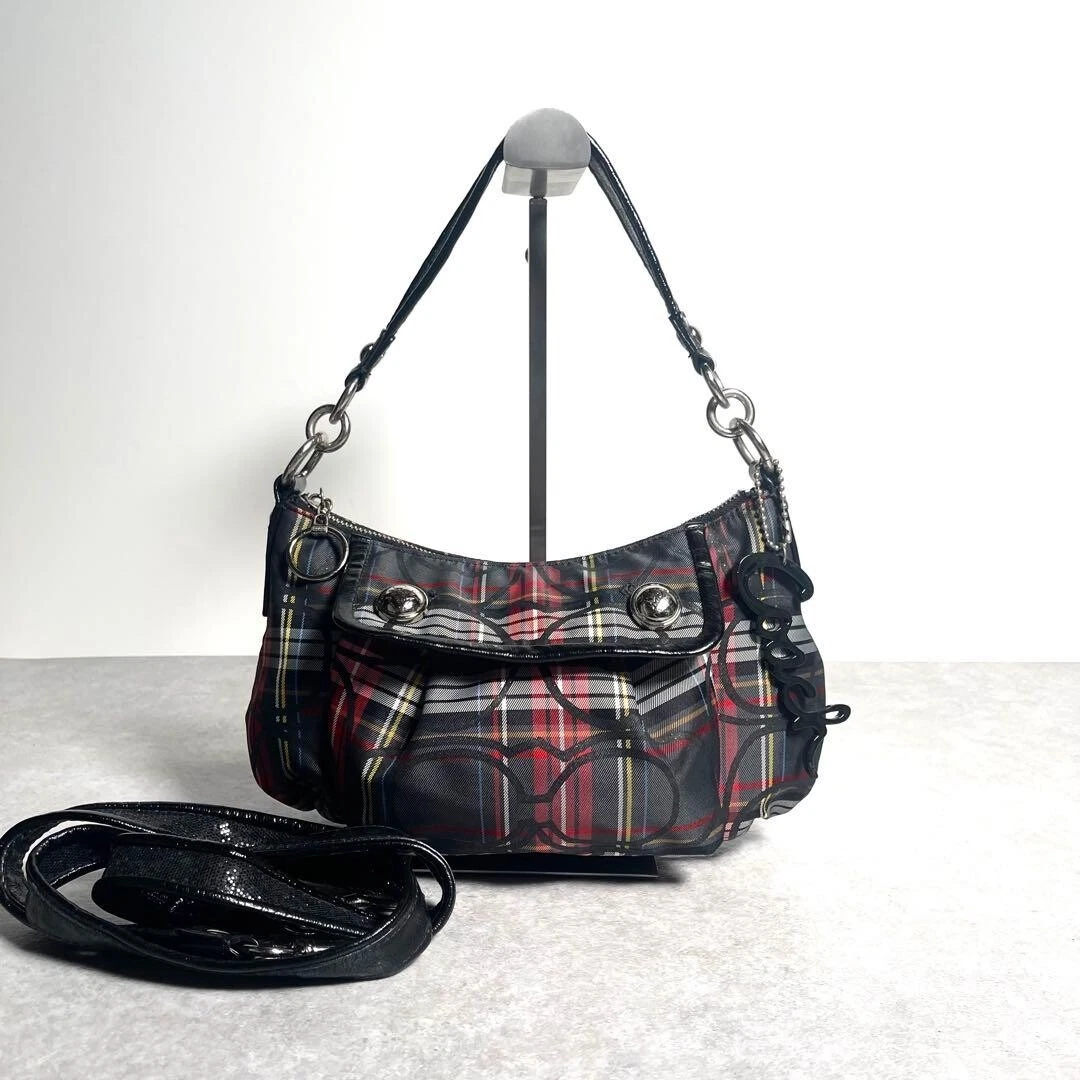 バッグ COACH Poppy Tartan Plaid 2Way Bag 25+ Coach Poppy Plaid Crossbody Bags & Handbags for Women for sale