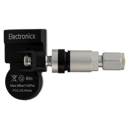 4x Tire Pressure Sensors TPMS Sensors Metal Valve Silver for Audi S3 2013-2020 - Picture 2 of 12