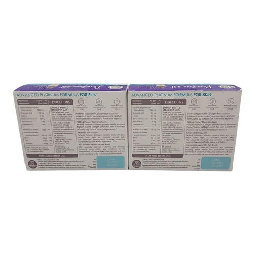 2 X Vitabiotics Perfectil Platinum Collagen Drink for Women 10x50ml BB:09/26 - Picture 4 of 7