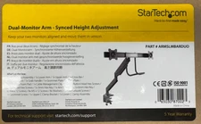 StarTech Desk Mount Dual Monitor Arm - Ergonomic Dual Monitor VESA Mount 32"