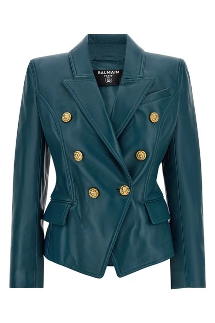 BALMAIN Blue Testa Di Leone Blazer New & Authentic