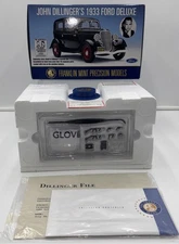 1933 FORD DELUXE 2-DOOR JOHN DILLINGER'S in 1:24 scale by Franklin Mint NRFB NIB