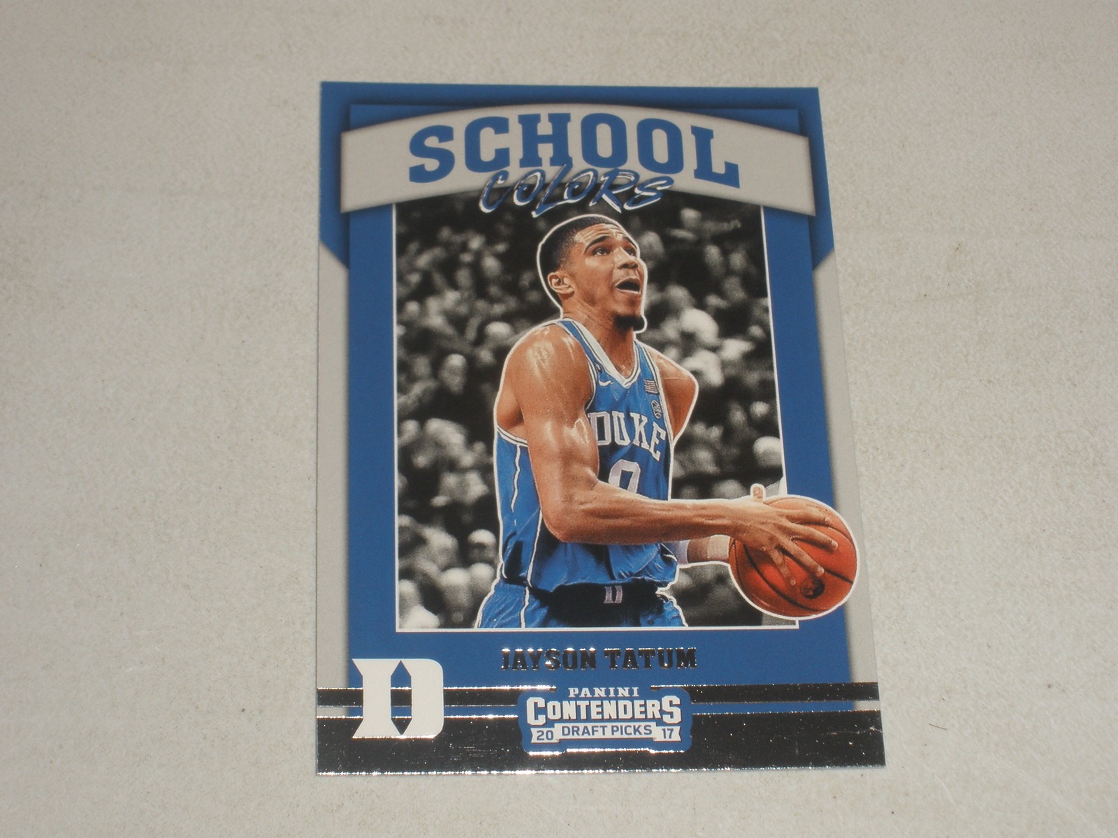 2017-18 Panini Contenders Draft Picks School Colors #5 Jayson Tatum Rookie RC