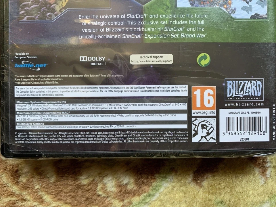 Starcraft + Expansion Set ( PC Windows - Blizzard ) - New Factory Sealed - Image 3 of 3