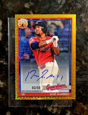 2026 Topps Jose Ramirez Silver Pack Gold Auto SP /50