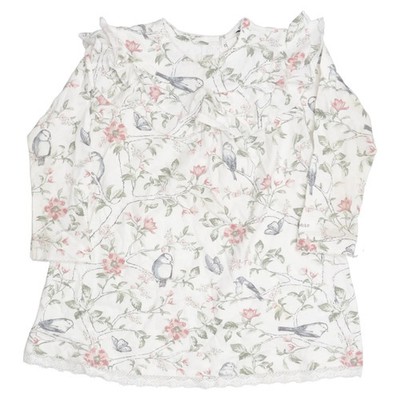 Newbie by KappAhl, Kleid, Größe: 86, Weiß/Mehrfarbig, Baumwolle, Blumen #61j