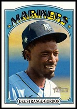2021 Dee Strange-Gordon Topps Heritage BASEBALL #486 Seattle Mariners