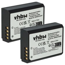 2x Batteria per Canon EOS 1100D 2000D 1200D 4000D 1300D Kiss X50 800mAh 7,2V