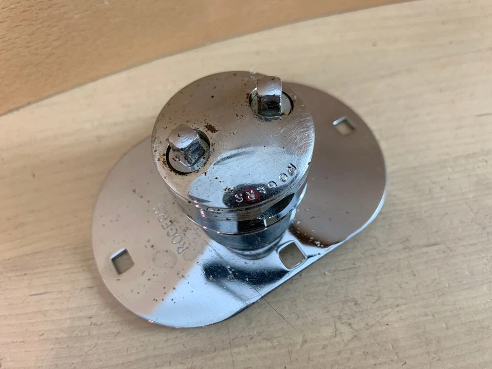 ROGERS 60s Vtg Swivomatic Floor Tom Leg Bracket Holder Mount Part Knobby Ohio - Image 2 of 4