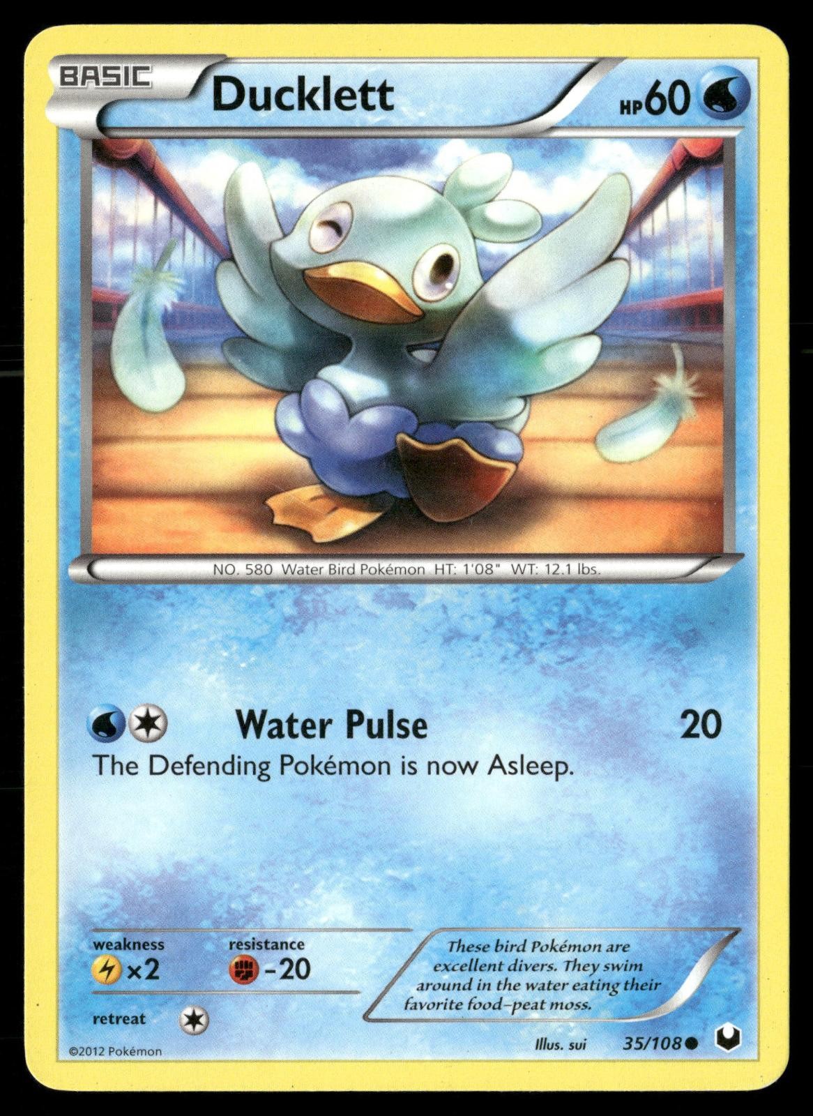 Ducklett 35/108 Common Dark Explorers Pokemon LP