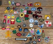 IRON-ON PATCHES You Pick: Animals,Foods,Symbols,Flowers & More NEW Unbranded