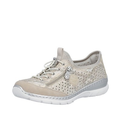 Rieker Damen Slipper Beige L3252-92 Damen Schuhe Sommer