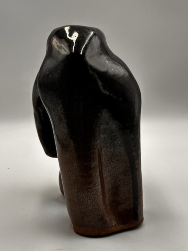 Stoneware Art Pottery Sculpture Abstract Two Figures Embrace Joyce 06 Studio - Picture 7 of 14