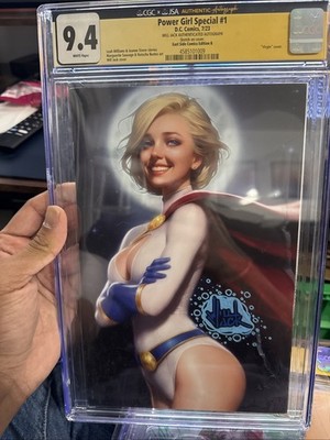 Power Girl Special 1 CGC 9.4 Will Jack Special Signed Smiling