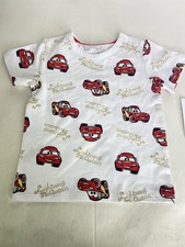 Disney Pixar Cars Lightning McQueen Short Sleeve T-Shirt Top Baby Boys 12 Months