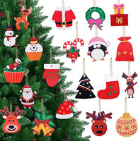 20 Pcs HolzanhäNger Weihnachten, Christbaumschmuck Holz WeihnachtsanhäNger Mit S