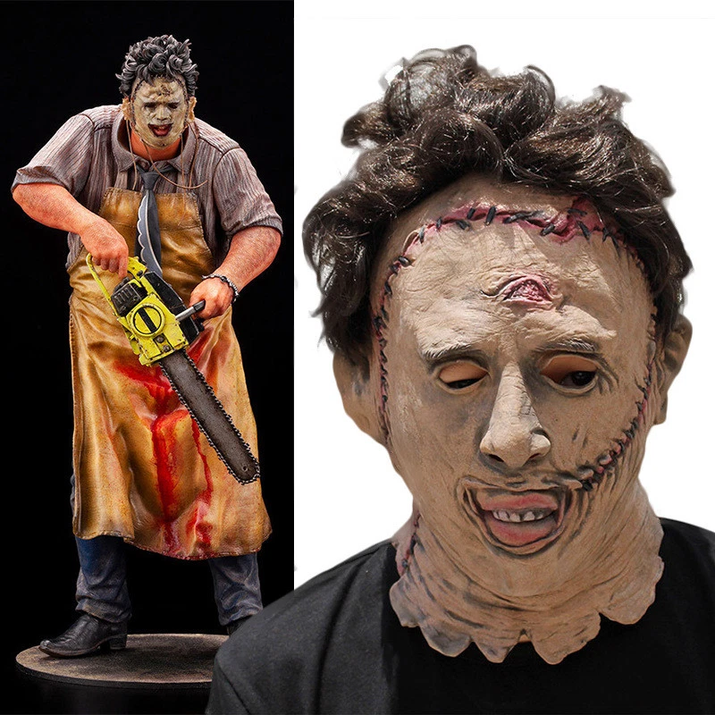 Texas Chainsaw Massacre Mask Halloween Leatherface Costume Horror Movie - Image 2 of 4