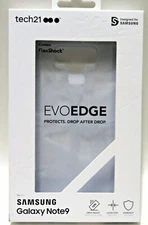 Tech21 Evo Edge Phone Case For Samsung Galaxy Note9 - Clear With Flexshock