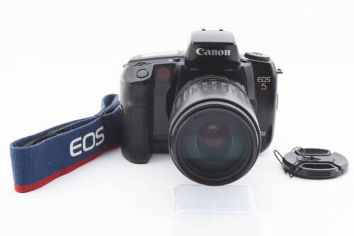 / Canon Eos 5 Qd Slr 35 mm fotocamera obiettivo zoom Ef 100-300 mm corpo pellicola - Foto 1 di 10