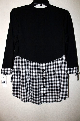 Women's AB Studio Mixed-Media Knot-Sleeve Tops, Colors/Sizes MSRP $36 - Picture 6 of 12