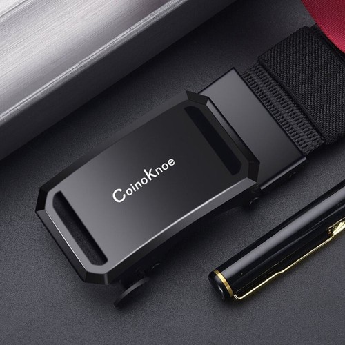 Luxury Brand Design Automatic Buckle Waistband Business Weave Waist Band - Picture 4 of 13