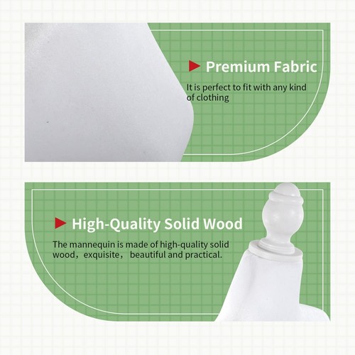 Tripod Stand Base Adjustable Female Mannequin Torso Dress Form Clothing Display - Picture 4 of 9