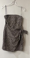 Urban Outfitters Women’s NWT Black & Beige Geometric Pattern Mini Dress Small