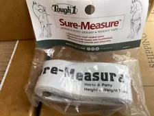 Tough 1 Sure Measure Horse and Pony Height/Weight Tape One Size, WHITE 