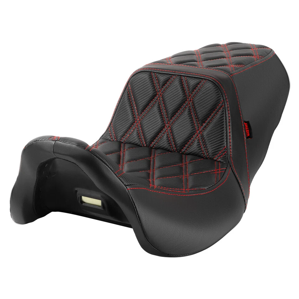 One-Piece Rider Rear Seat For Harley Road / Street Glide Ultra Limited 2008-2023 - Image 2 of 4